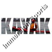 Kayak Cut Out White Stroke